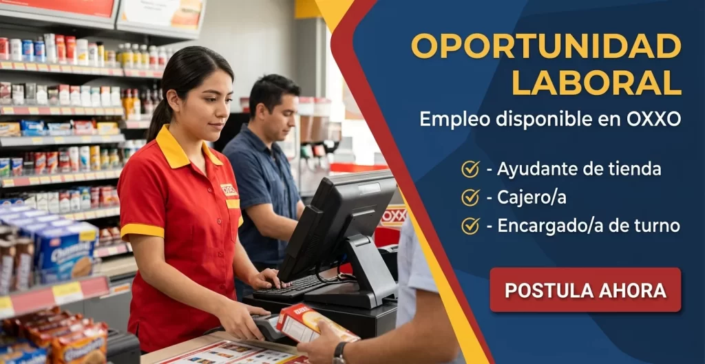 EMPLEO DISPONIBLE EN OXXO 🏪